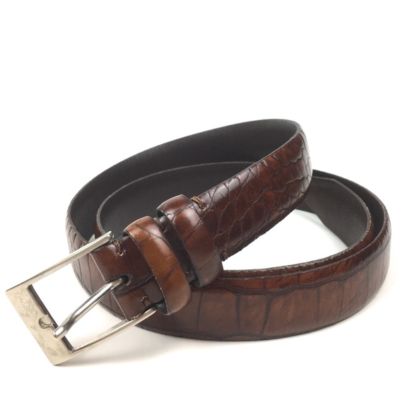 Bill Lavinia Italian calfskin exotic leather belt - Picture 1 of 7